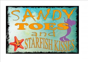 Sandy Toes Beach Sign