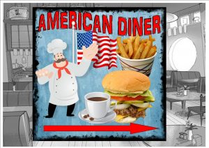 American Diner Sign