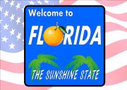 USA Style Florida Road Sign