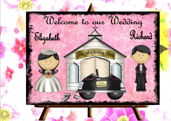 Welcome To Our Wedding sign