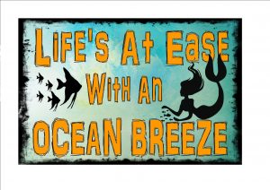 Ocean Breeze Sign