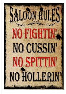 Cowboy Saloon Bar Sign