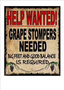 Vineyard Help Wanted Sign