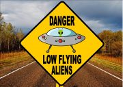 Novelty Alien Road Sign