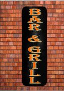 Bar & Grill Sign Wall Plaque