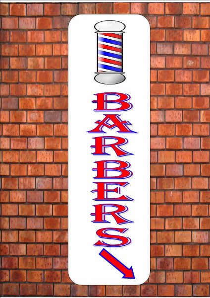 Barbers Shop Sign Wall Paque