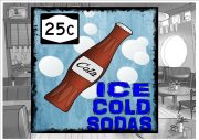 Ice Cod Soda Sign
