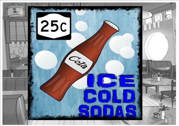 Ice Cod Soda Sign