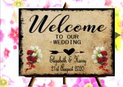 Wedding Venue Welcome sign