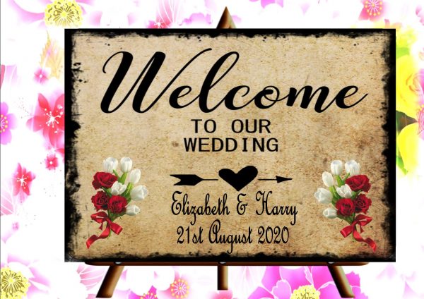 Wedding Venue Welcome sign