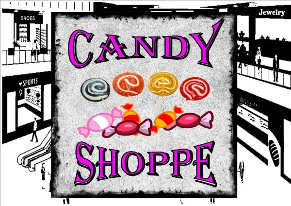Vintage Sweet Shop Sign