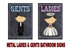 Wedding Venue Toilet Door Signs