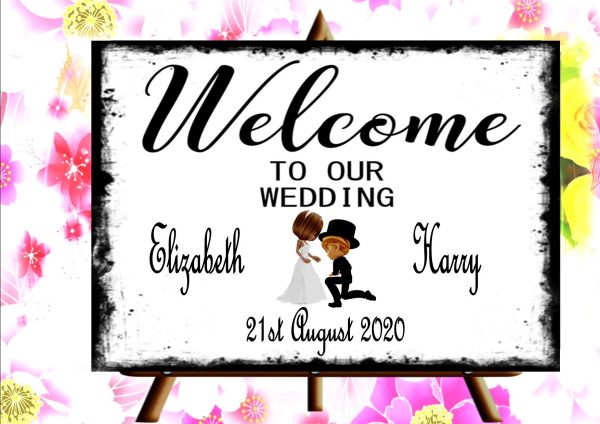 Wedding Day Welcome Sign