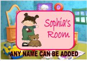 Little Girls Bedroom Door Plaque