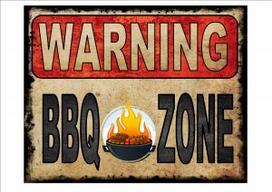 BBQ Zone Sign