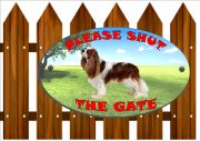 Cavalier King Charles Shut The Gate Sign