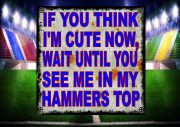 Cute Hammers Jersey Sign