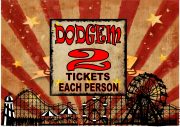 Dodgem Ride Fairground Sign