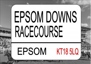 EPSOM Racecourse Sign