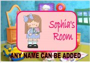 Girls Bedroom Door Plaque