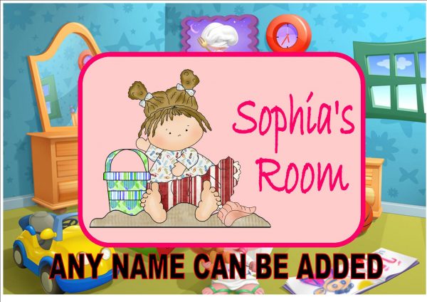 Girls Bedroom Door Plaque
