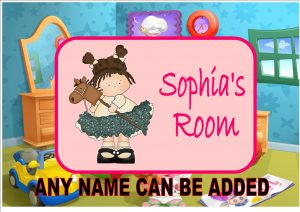 Girls Bedroom Door Plaque