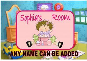 Girls Bedroom Door Plaque