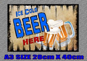 ICE COLD BEER SIGN