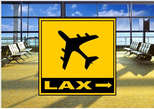 Airport LAX Sign