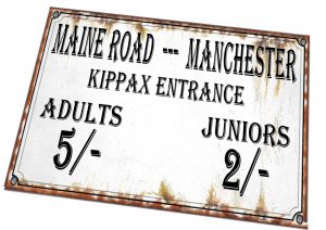 Maine Road Manchester Sign