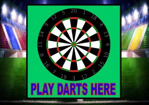 Play Darts Here Sign