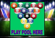 Play Pool Here Sign
