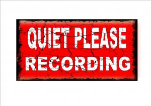 QUIET PLEASE RECORDING STUDIO SIGH