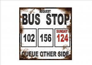 Request Bus Stop Sign