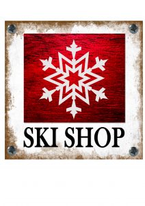 SKI SHOP SIGN