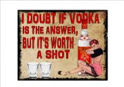 Vintage Vodka Sign