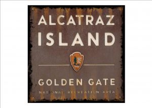 Vintage Alcaltraz Island Sign