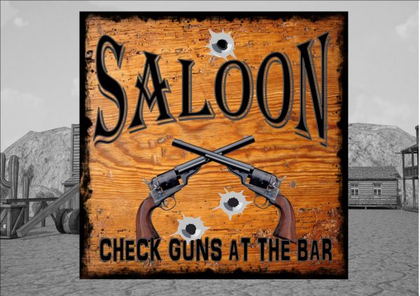 Wild West Saloon Sign