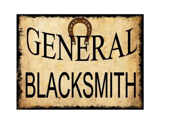 General Blacksmith Sign