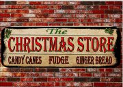 The Christmas Store Vintage Style Sign