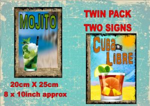 Vintage Cocktail Signs