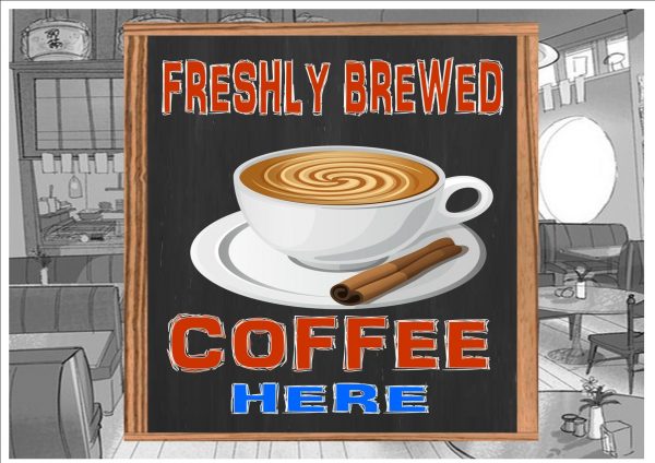Fresh Coffee Sign Wall Plaque
