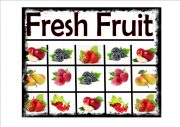 Fresh Fruit Selection Sign