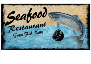 Fish Restaurant Sign