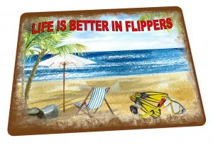 Seaside Flip Flops Sign
