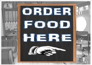 Food Order Here Plaque