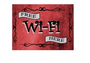 free wifi sign