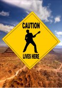 Warning Guitarist Lives Here