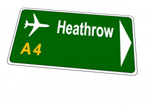 Heathrow Airport Sign