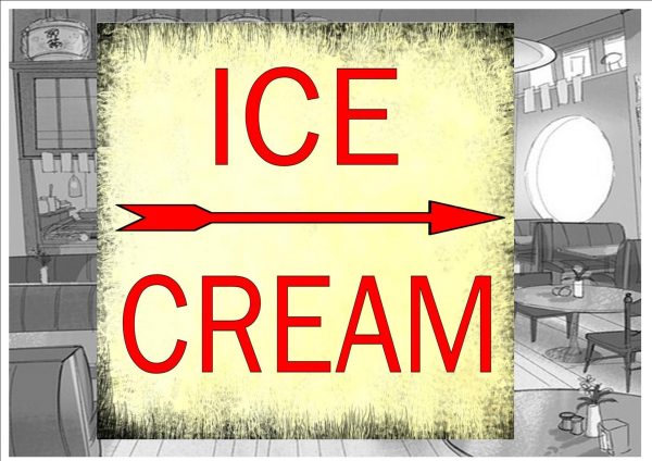 Ice Cream Parlour Sign Wall Plaque